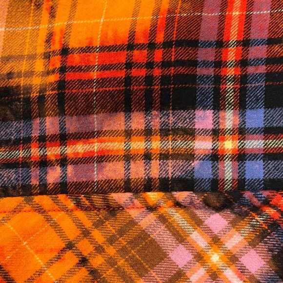 Urban Outfitters Flannel Plaid Hooded Oversized Shirt, XL - Picture 7 of 11